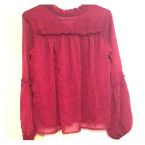 Burgundy blouse